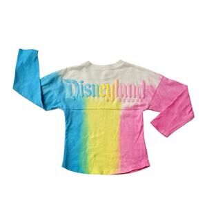 Disneyland Spirit Jersey Kids XS Rainbow Tie Dye Long Sleeve Parks Logo